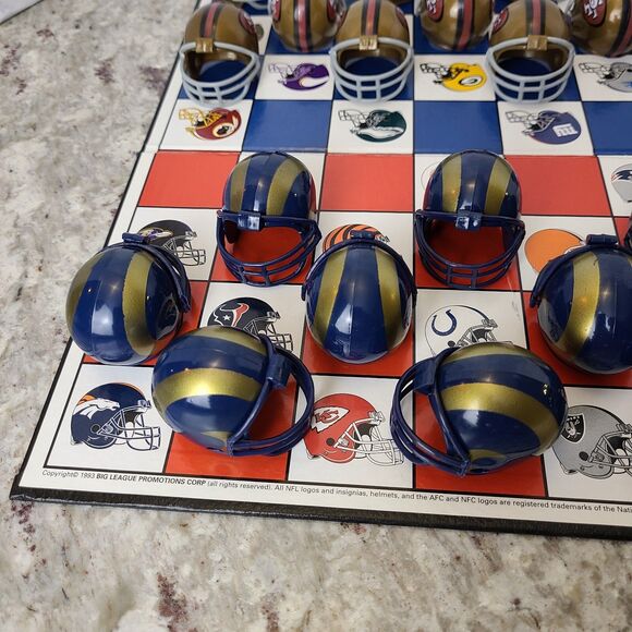Vintage ST. LOUIS RAMS vs 49ers Checkers Game Set Rare! - Picture 15 of 16